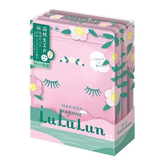 Face Mask Pack Lululun Hakone Lululun (gentle rose scent) 7 masks x 4 bags