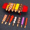 Children's Pretend BBQ Set: Kitchen Play Barbecue Skewers with Simulation Food