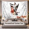 Custom Name Text Tapestry Elvis Presley Personalized Polyester Wall Tapestry For Bedroom And Room
