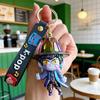 Magic Hunters Doll Keychain Cartoon Pvc Car Key Ring Bag Pendant Keychain Plush Keychain
