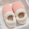Cotton slippers, warm, non-slip, silent and warm for home use in autumn and winter, soft cotton shoes, new cotton mops for external wear
