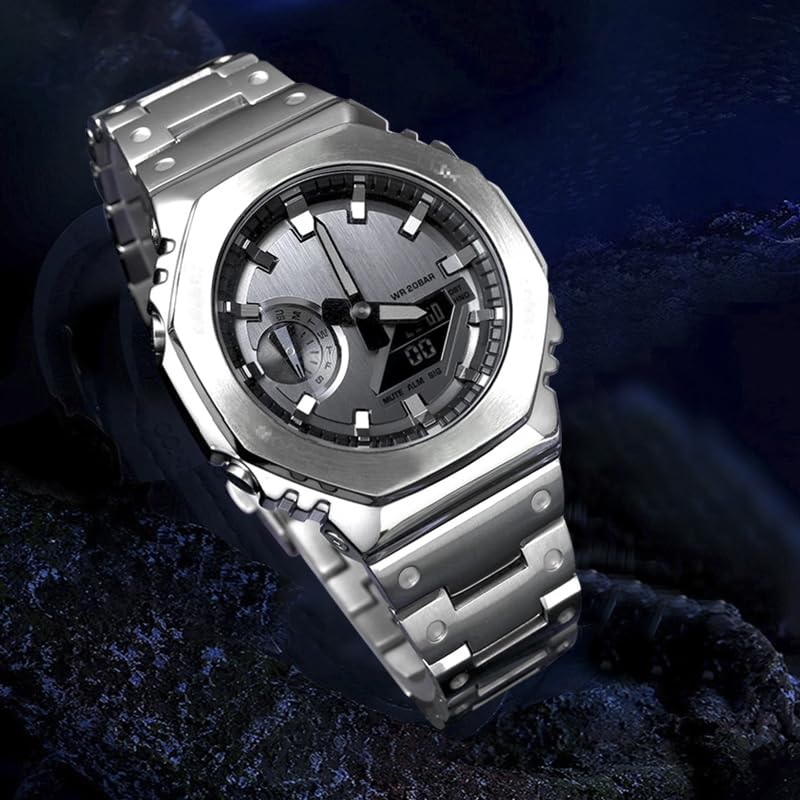 Compatible with Improved Metal Band 316 Custom Parts Watch Band Watch Replacement Watch Accessory [P.O. BOX] G-SHOCK/G-Shock GM-B2100 GA-B2100 GA-2100