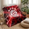 Bayern Munich Theme Blanket Soft Flannel Blanket Plush Throw Blanket Cozy Sofa Bed Blanket for Home Decor
