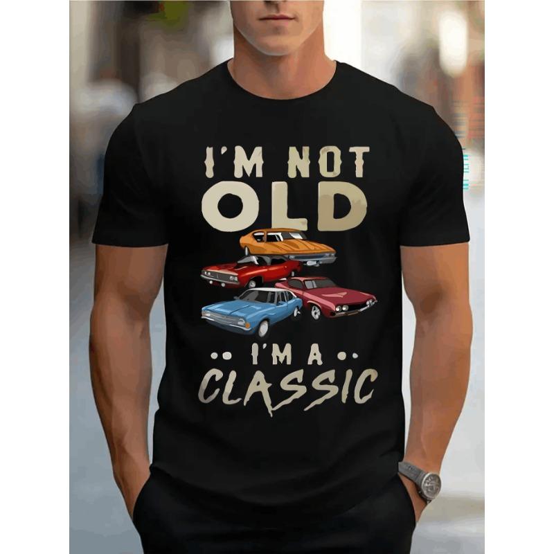 Men s Graphic Print T-Shirt Casual Short-Sleeve Top S