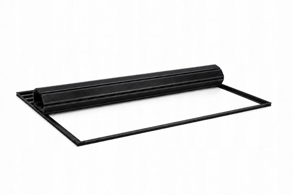 Polentex Black Combi Junior Doormat 12 Brush-Grips 80X50 Frame