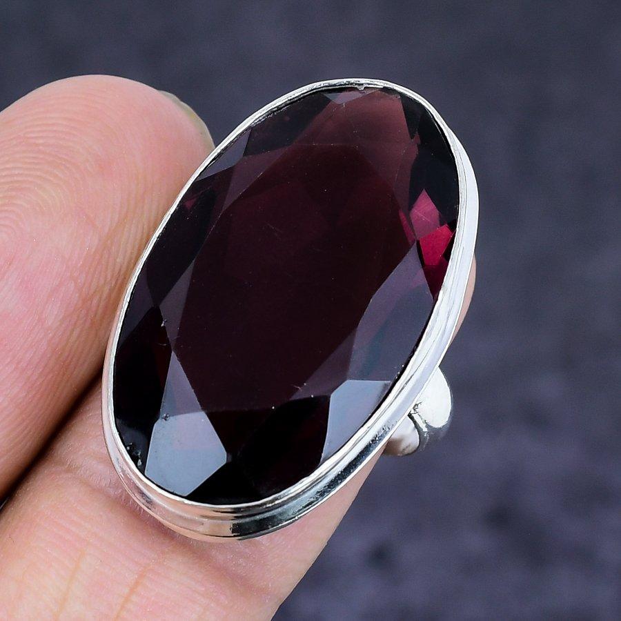 Amethyst Gemstone 925 Sterling Silver Jewelry Ring Size 6
