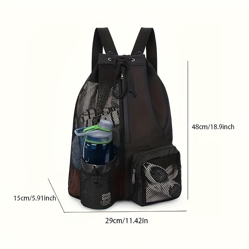 Swimming Bag Mesh Drawstring Backpack With Wet Bag Beach Backpack Gym Backpack