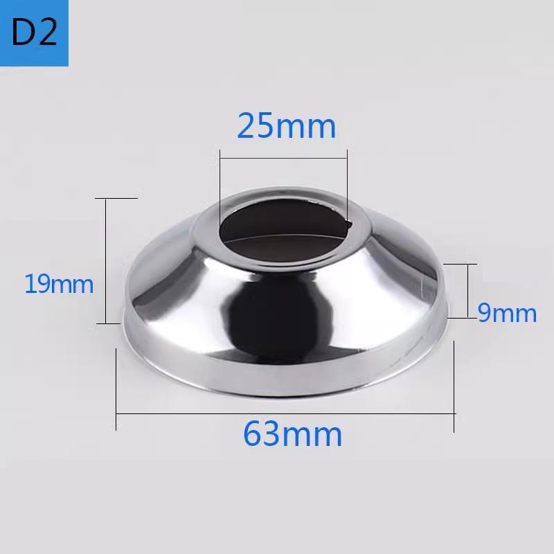 2 ks Konektor vodovodní trubky 1/2"3/4" Nerezová ocel Dekorativní kryt kohoutku Panel úhlového ventilu sprchy Kuchyňské doplňky k kohoutku