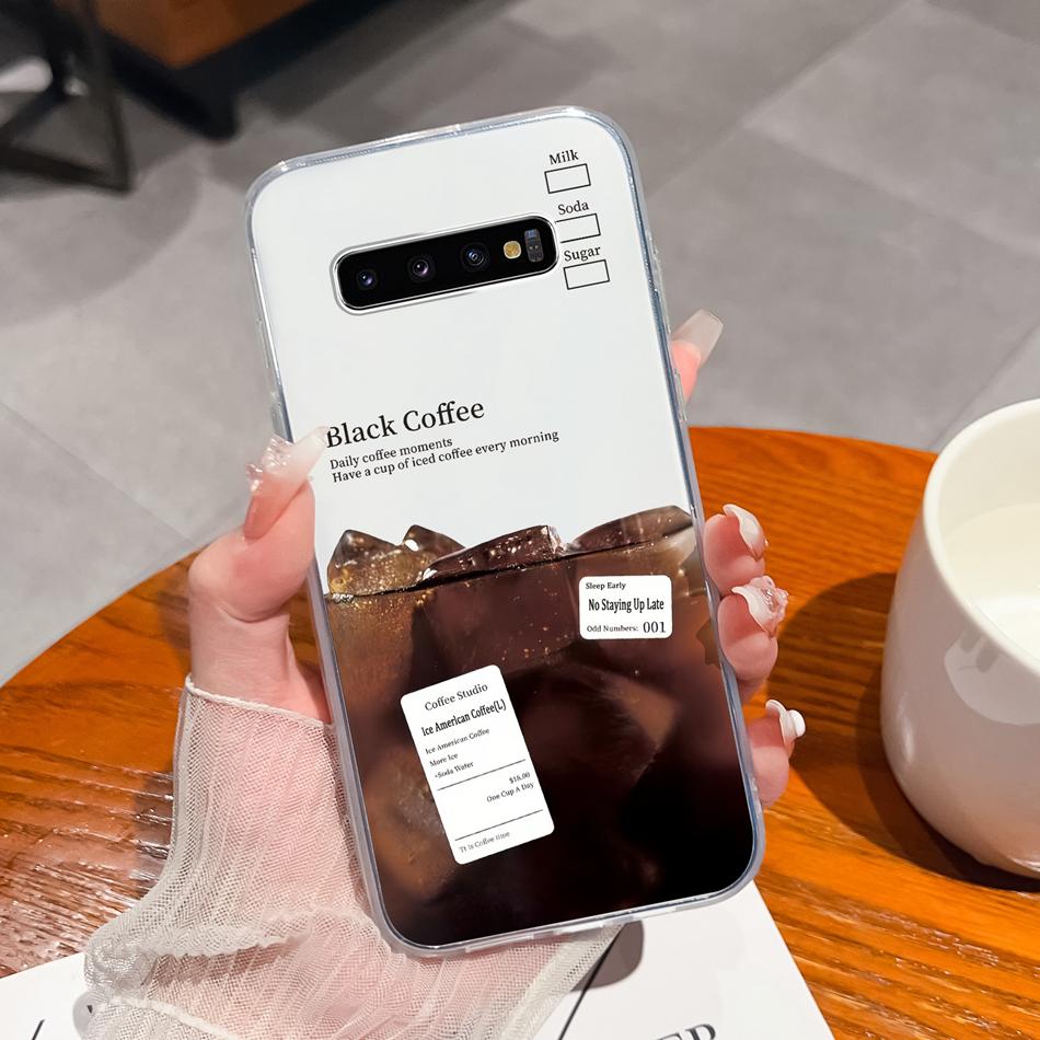 For Samsung S10 Lite Plus S10E Phone Case Creative Stamp Soft Clear Silicone Anti Drop Back Cover For Samsung Galaxy S 10 E Mask