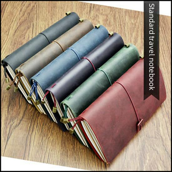 Genuine Leather A5/A6/B6 Notebook Cover - Top Layer Vegetable Tanned Protective Envelope Case