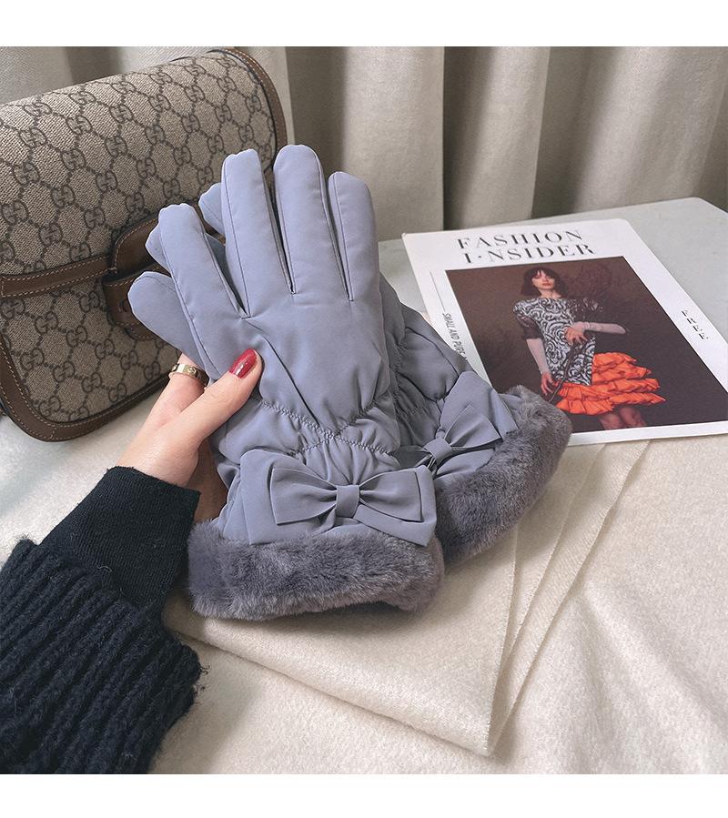 

Модные женские перчатки осень-зима милые теплые варежки на запястье с полным пальцем варежки женские для спорта на открытом воздухе женские для вождения лыжи сенсорный экран серый