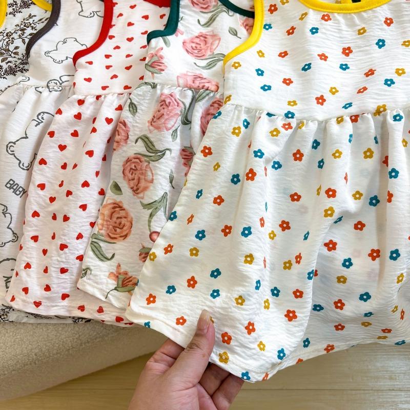 Fashion Printed Sleeveless Girls Dress Newborn Princess Dress Baby Girls Clothes Baby Girl Leisure Dress Baby Clothing