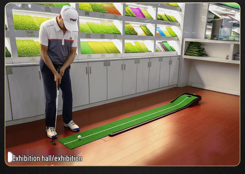 PGM Indoor Golf Putter Practice Mat with Adjustable Slope