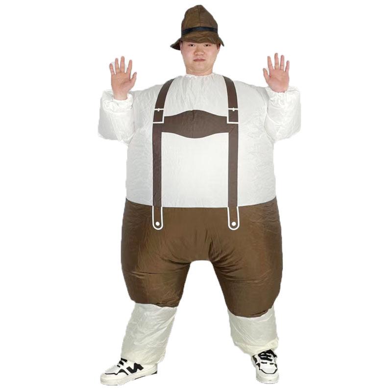Christmas Cartoon Mascot Inflatable Costume: Reindeer, Santa Claus, Tree
