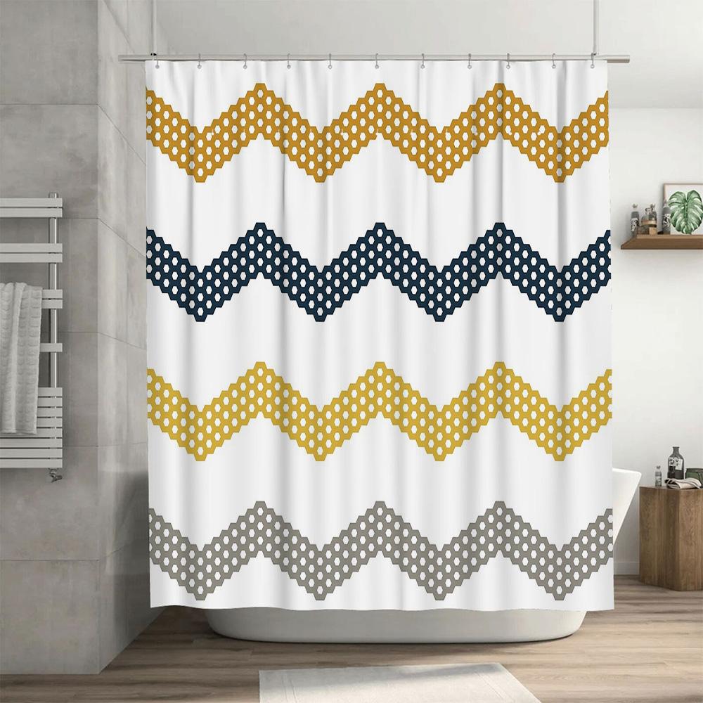 Shower Curtain Sets Waterproof Farmhouse Rustic Floral Pattern Fabric Backdrop With Hooks Modern Bathroom Decor Vintage Style