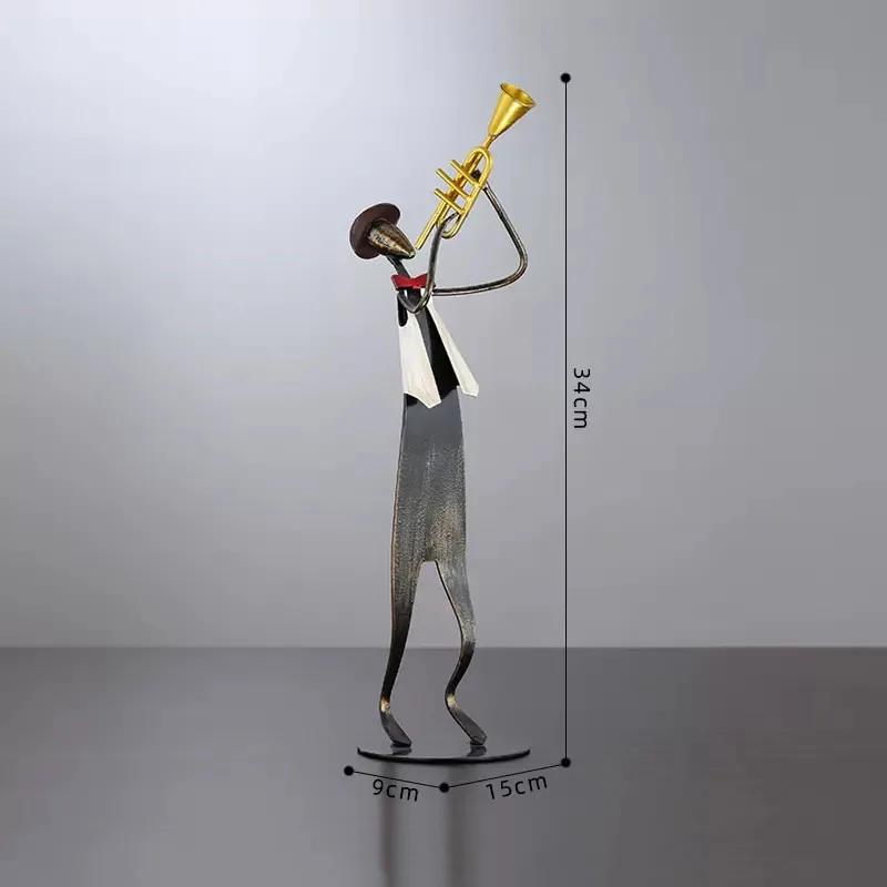 

Минимализм Группа Музыкант Фигурки Статуя Украшение Стола Изделия Из Металла Украшения Танцор Персонаж Скульптура Современный Домашний Декор