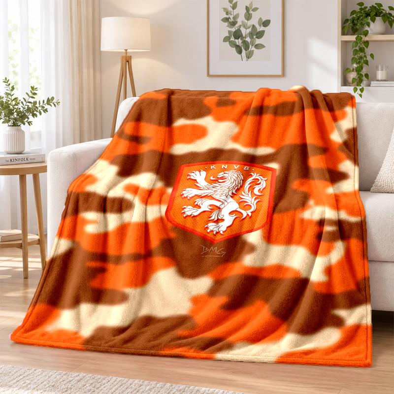 Aston Villa Football Printed Flannel Blanket Warm Comfort Bed Throw For Indoor Home Decoration