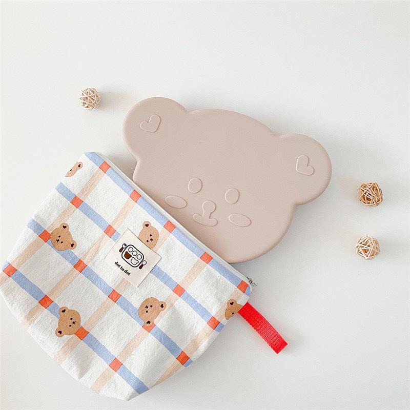 Korean 7-Piece Kindergarten Clothes & Diaper Storage Set with Waterproof Bags