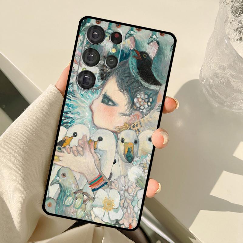 Aya Takano Case For Samsung Galaxy S25 Ultra S21 S22 S23 S24 Ultra S9 S10 Plus S20 FE S25 FE Back Cover