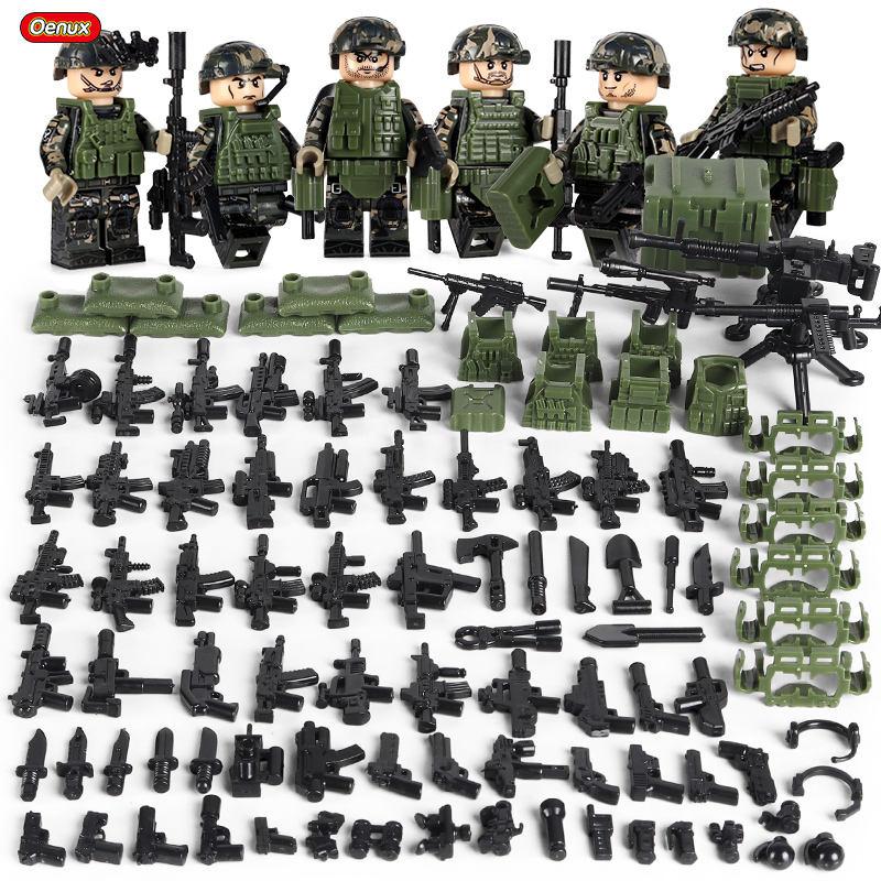 Neue Mini-Camouflage-Soldaten Militärische Kleine Bausteine Mini Moderne Armee-Soldatenfiguren MOC Baustein Spielzeug Für Kinder