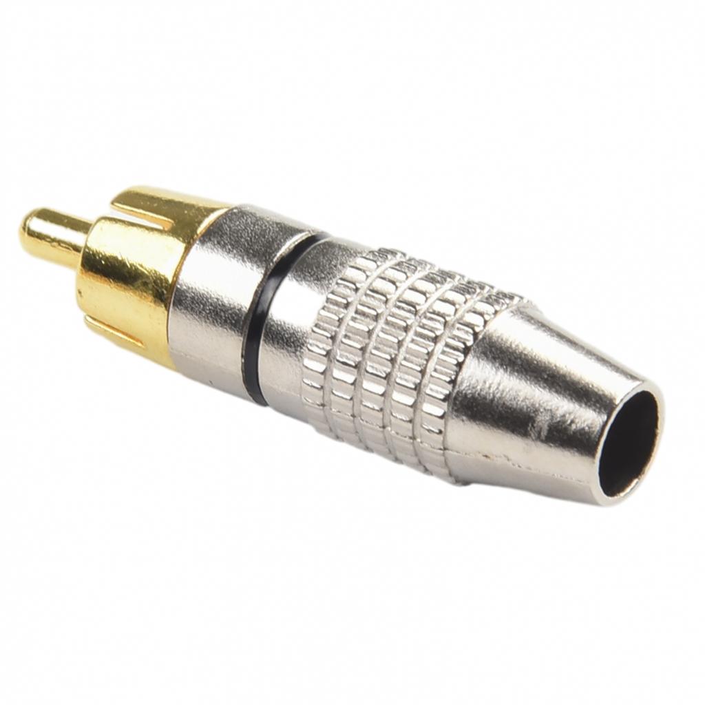Speaker Wire Cable To Audio Male Connector Adapter Gold Plated 20pcs