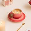 Creative Ceramic Coffee Cup And Saucer Set, High-Value Gift Box Gift, Special Wooden Handle Coffee Cup Gift