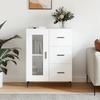 Vidaxl Cabinet, White, Glossy, 69.5X34X90 Cm, Wood-Based Material