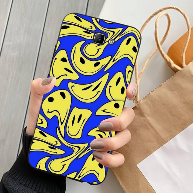 Cute Funny Trippy Smiley Face Phone Case for Samsung S20 Lite S21 S10 S9 Plus for Redmi Note8 9pro for Huawei Y6 Cover