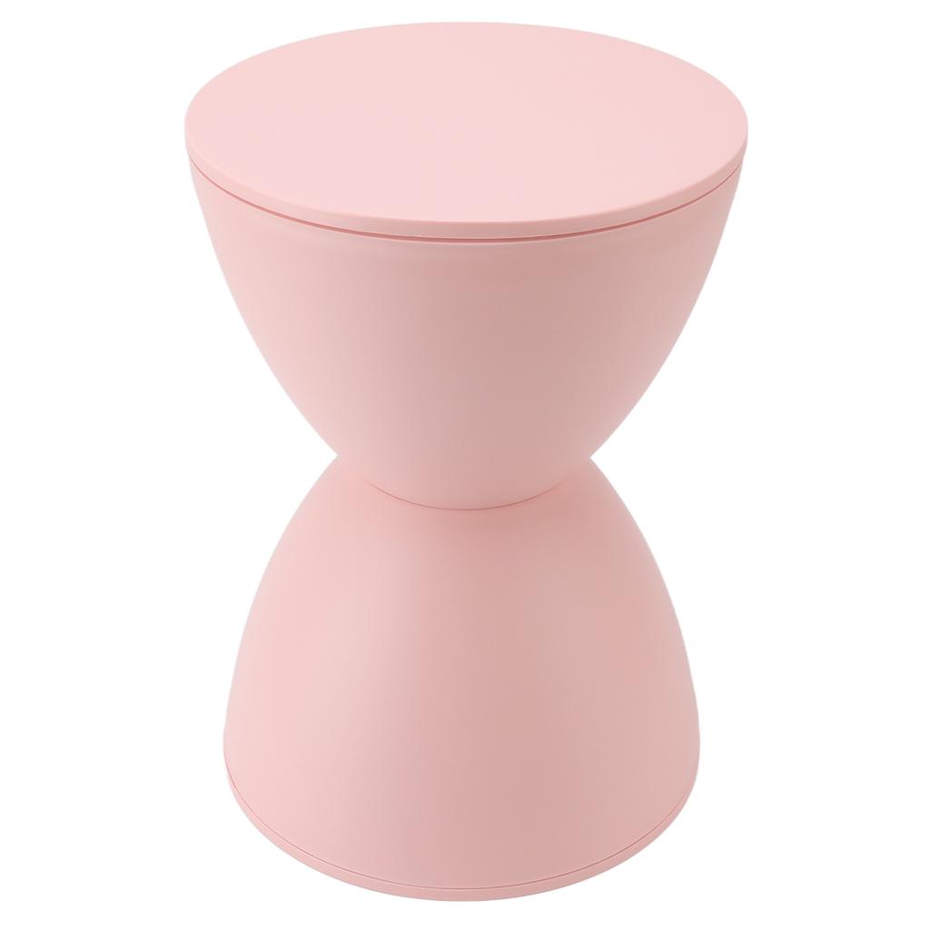 Hourglass Shaped Stool Plastic Modern Simple Nordic Style Household Round Stool for Bathroom Fitting Room