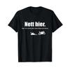 Funny T Shirt With Gerunisex Text Quot Nett Hier Aber Ich WRde Jetzt Lieber Motorrad Fahren Black Vintage Unisex