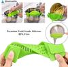 2 Pcs Silicone Clip on Strainer for Pasta Meat Vegetables Fruit, - Fit All Pots and Bowls.