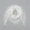 Fashion Church Shawl Lace Veil Polyester Scarf Bandana Church Prayer Wedding Mantilla Chapel White Embroidered Hijab Women Scarf