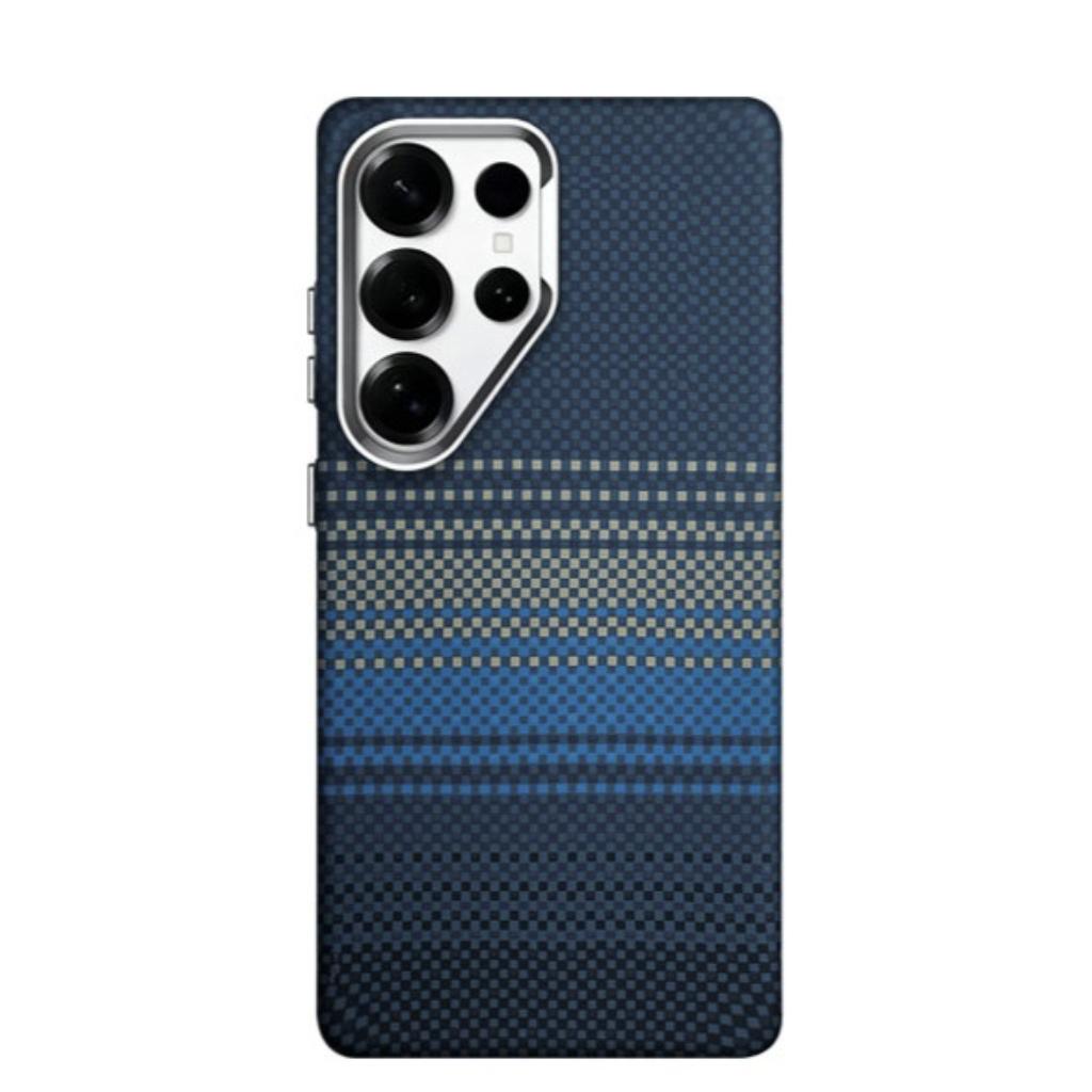 Fashion Patterns Carbon Fiber Texture N52 Magnet Phone Case for Samsung S26 Ultra S25 Ultra S24 Ultra S23U /Shockproof /Thin Anti-fingerprint
