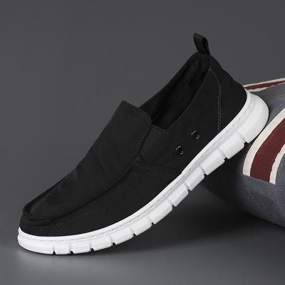 Spring Men's Shoes, One-step Lazy Shoes Versatile Breathable Cloth Shoes Soft Sole Casual Shoes New Trendy Shoes Canvas Shoes