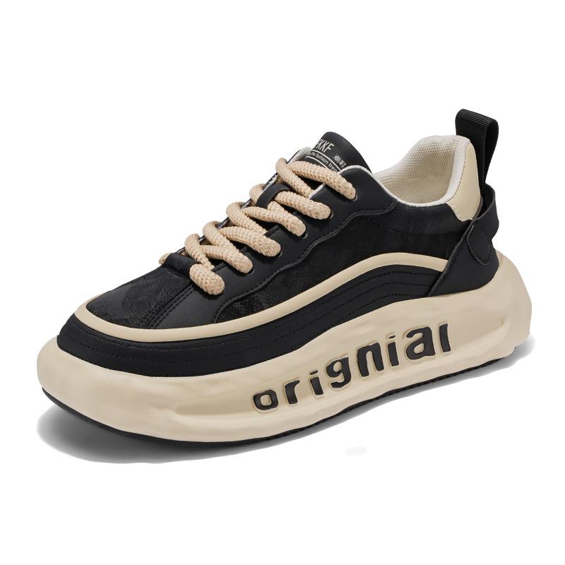 

Ретро-туфли на платформе для пап, мужские осенне-зимние туфли с низким верхом, увеличивающие рост, новые мужские повседневные спортивные туфли для бега 39