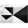 Minimalist Black & White Triangle Wall Art - Modern Geometric Abstract Canvas - Sleek & Stylish Home Decor Vintage Wall Decoration Famous Oil