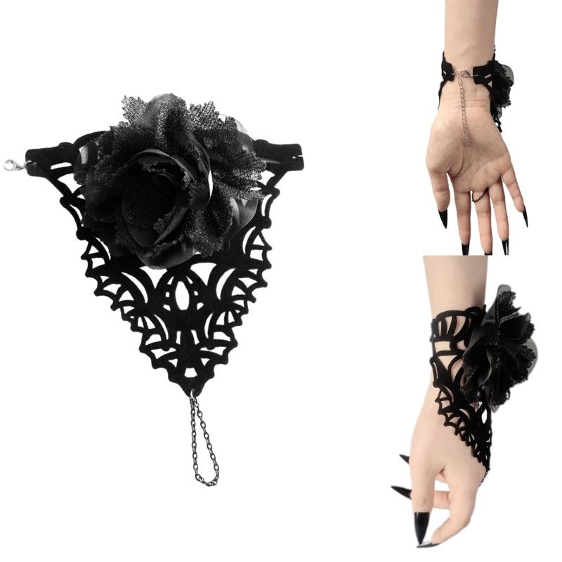 Vampire Wristband Hand Chain Victorian Accessories for Halloween Vampire Cosplay