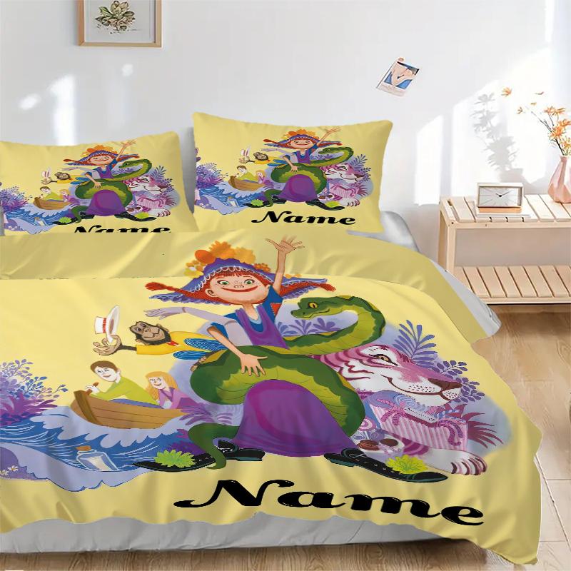 Custom Textile Fantasy World Bedding 3 Piece Set HD Print Duvet Cover Pillowcases for Teens Adult Bedroom Decoration