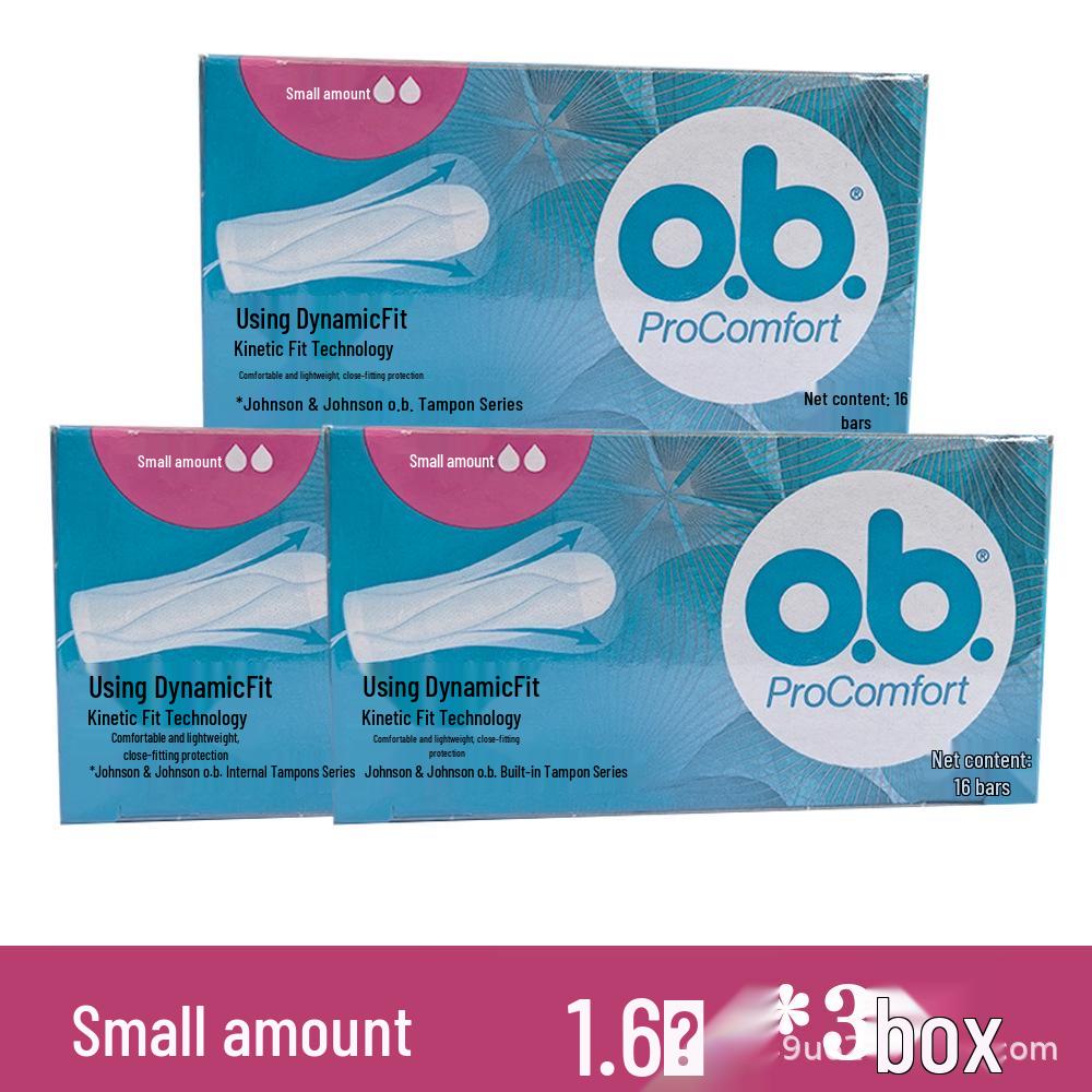 Johnson's OB Tampons Super, 16 Count - Internal Sanitary Protection for Periods, Suitable for Swimming, German Import
