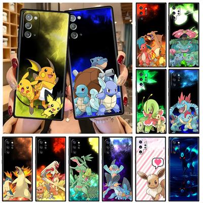 Case For Samsung Galaxy A50 A20e A70 A10 A40 A20s A10s M30s M23 M51 M31s Black Soft Phone Cover Pokemon Cute Pikachu