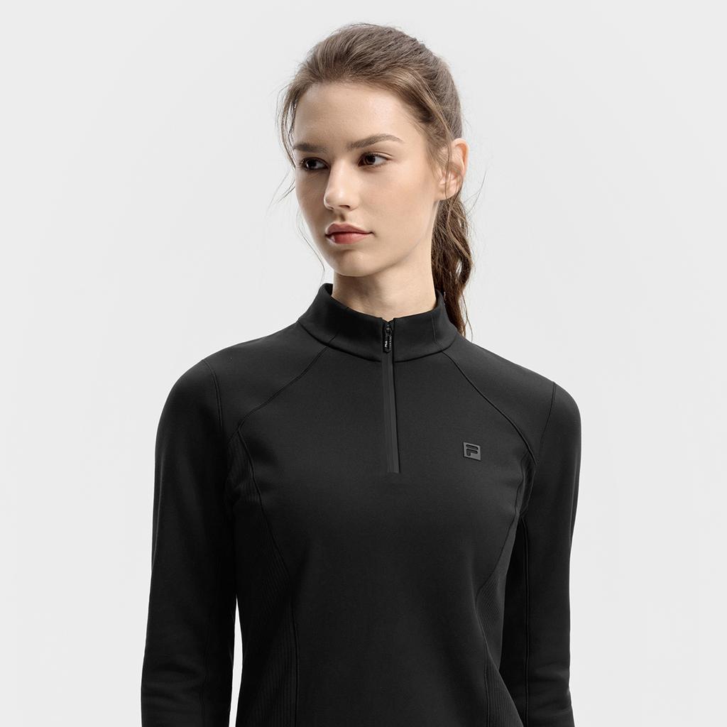 Fila Fitness Simple Comfortable Versatile Long Sleeve T-Shirt Women Tops A11W541202FBK
