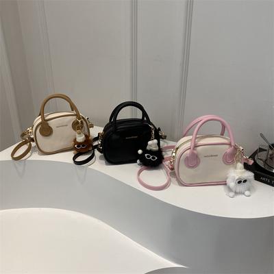 Korean Simple Style Fashionable Spring and Summer New Style Fashionable Color-blocking Hand-held Crossbody Shoulder Small Bag for Women
