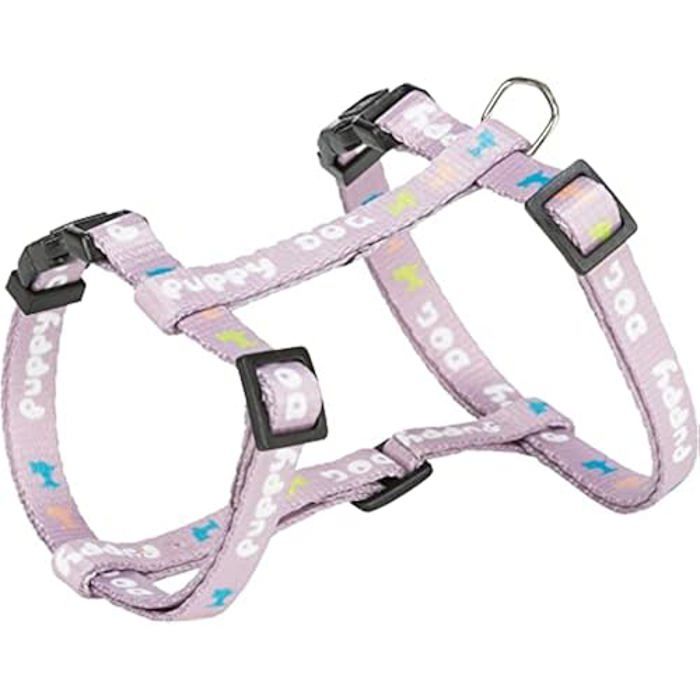 Harnais Pour Chiots - TRIXIE - Junior - Réglable - Laisse Incluse - Lilas Clair