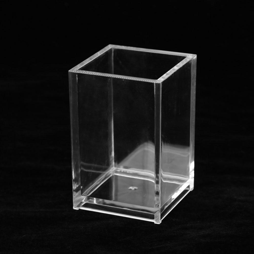 Transparent Acrylic Makeup Brush Holder Nail Pen Storage Organizer Case