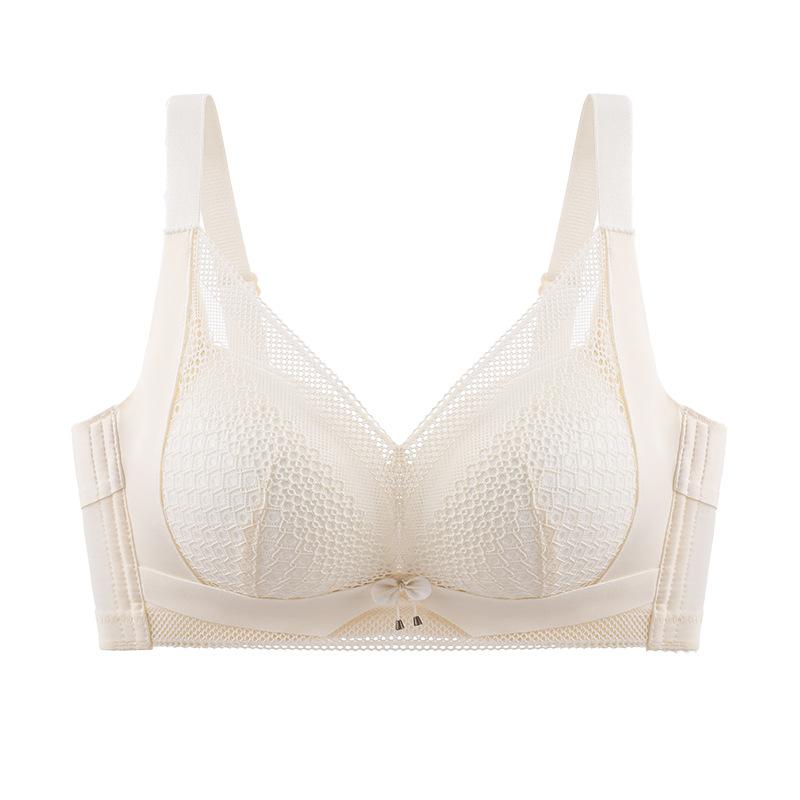 

Lace sexy underwear women s small breasts gather and close secondary breasts, upper support anti-sagging adjustment type, no steel ring 70AB