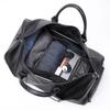 Malun Te Men's Genuine Leather Travel Duffle Bag with Shoe Compartment