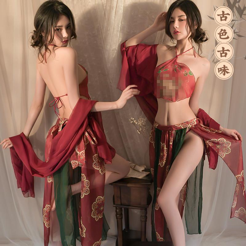 Sexy underwear ancient court style pure Hanfu belly pocket seduces Dunhuang Feitian Phoenix women's skirt