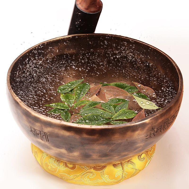 Full Moon Handmade Nepal Singing Bowl - Thickened Copper for Meditation and Yoga