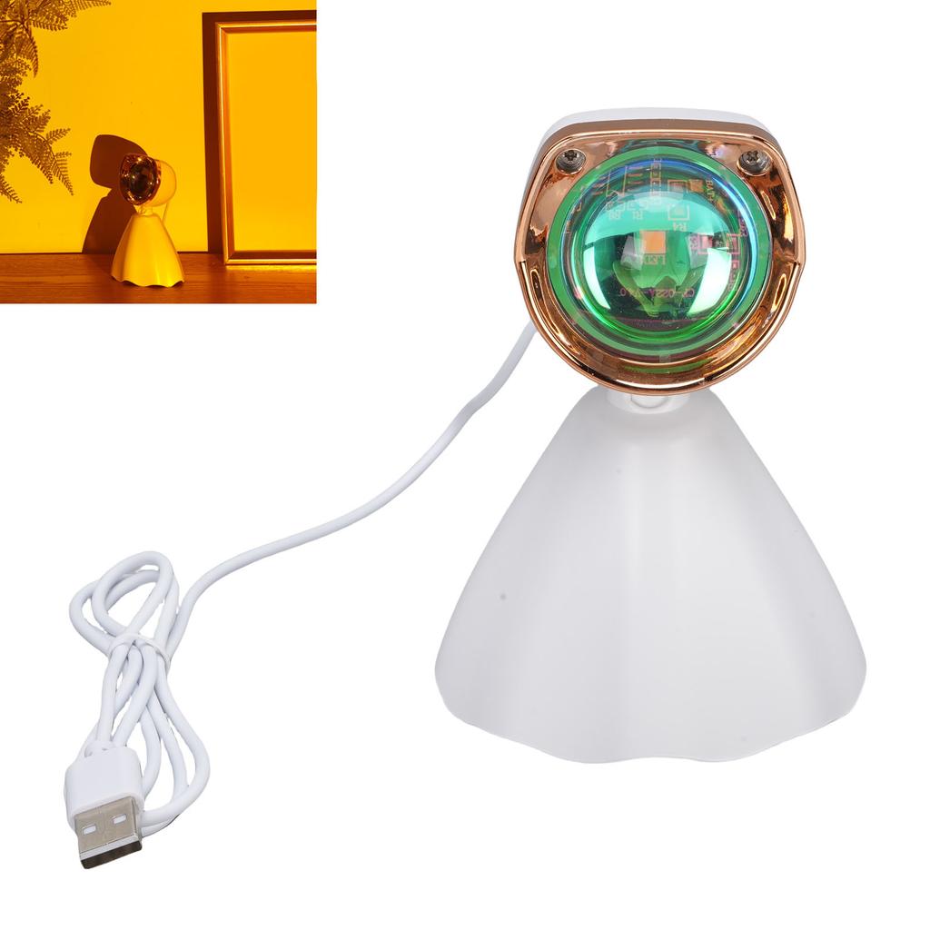 Sunset Light USB Powered Ambient Projection Lamp for Bedroom Indoor Decoration Selfie Background