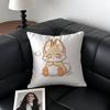 Cute Cure Animal Angry Pillow Case Anti-dustmite Pillowcase Invisible zipper silky short plush Sofa cushion cover